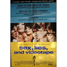 Load image into Gallery viewer, Sex, Lies and Videotape original movie film poster - USA 1989 Steven Soderbergh - Original Music and Movie Posters for sale from Bamalama - Online Poster Store UK London
