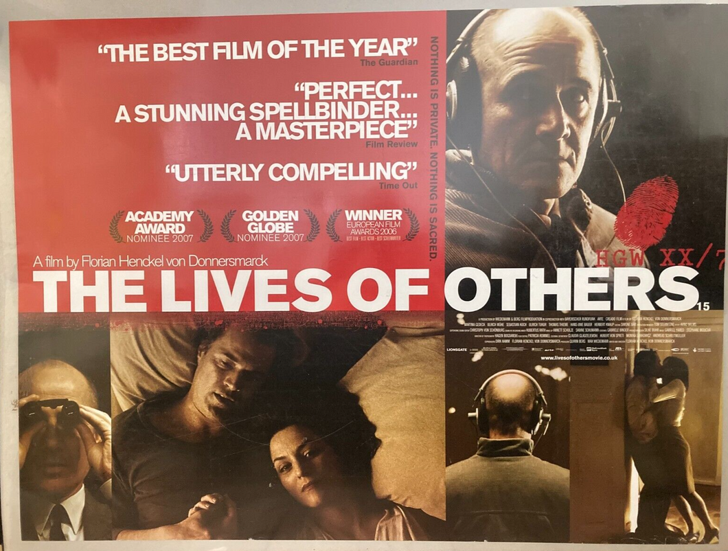 The Lives of Others original movie film poster - British UK Quad 2006 German - Original Music and Movie Posters for sale from Bamalama - Online Poster Store UK London