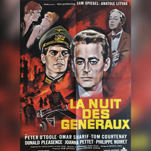 The Night of the Generals original movie film poster - French 1967 Peter O` Toole - Original Music and Movie Posters for sale from Bamalama - Online Poster Store UK London