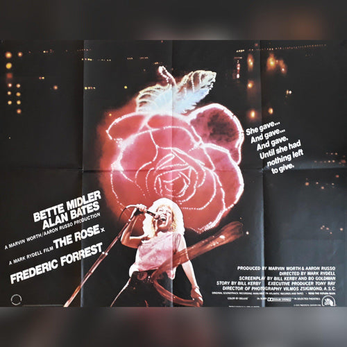 The Rose original movie film poster - 1979 British Quad Bette Midler - Original Music and Movie Posters for sale from Bamalama - Online Poster Store UK London