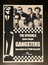 Load image into Gallery viewer, The Specials rare promotional poster - Gangsters on 2 Tone 1979 A2 reprint - Original Music and Movie Posters for sale from Bamalama - Online Poster Store UK London
