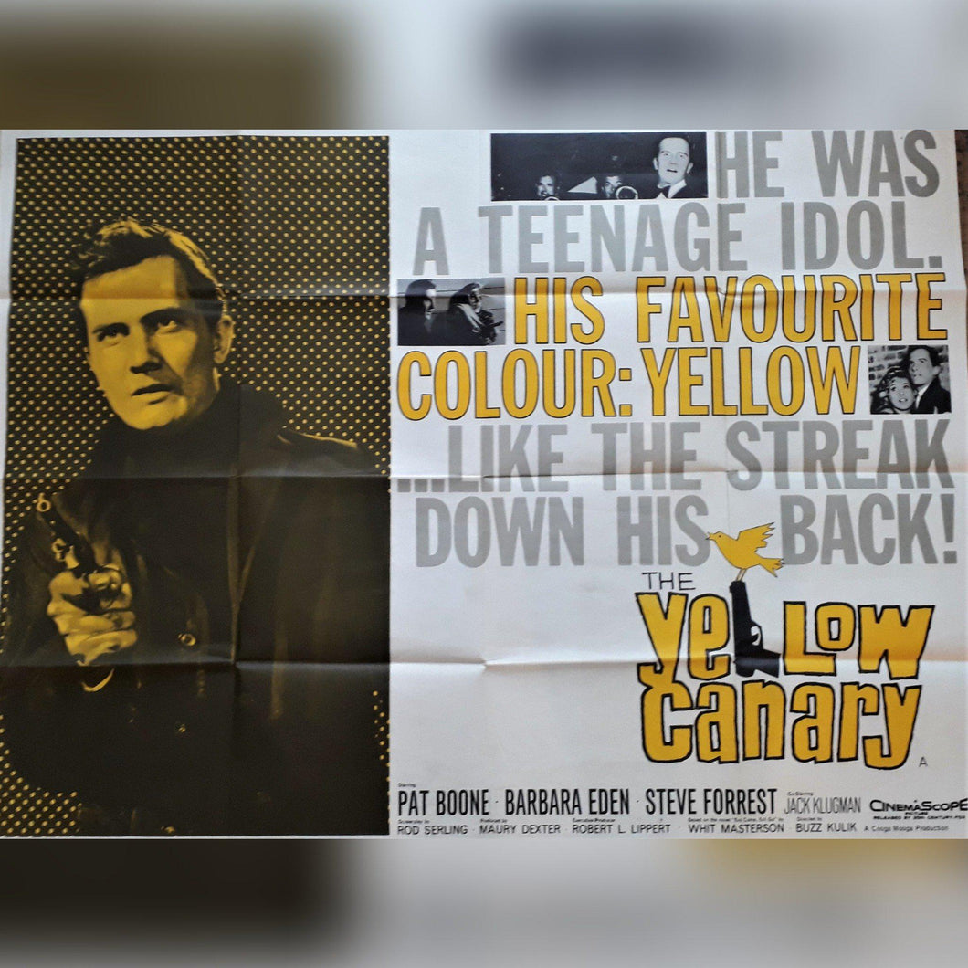 The Yellow Canary original movie film poster - 1963 British Quad - Original Music and Movie Posters for sale from Bamalama - Online Poster Store UK London