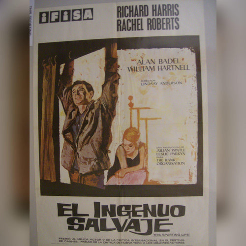 This Sporting Life Original movie film poster - 1963 Spanish With Richard Harris - Original Music and Movie Posters for sale from Bamalama - Online Poster Store UK London