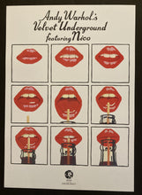 Load image into Gallery viewer, Velvet Underground and Nico poster - Andy Warhol lips design 1967 New Large A2 size - Original Music and Movie Posters for sale from Bamalama - Online Poster Store UK London
