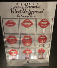 Load image into Gallery viewer, Velvet Underground chrome/mirror effect poster - Andy Warhol lips design 1967 New Large A2 - Original Music and Movie Posters for sale from Bamalama - Online Poster Store UK London

