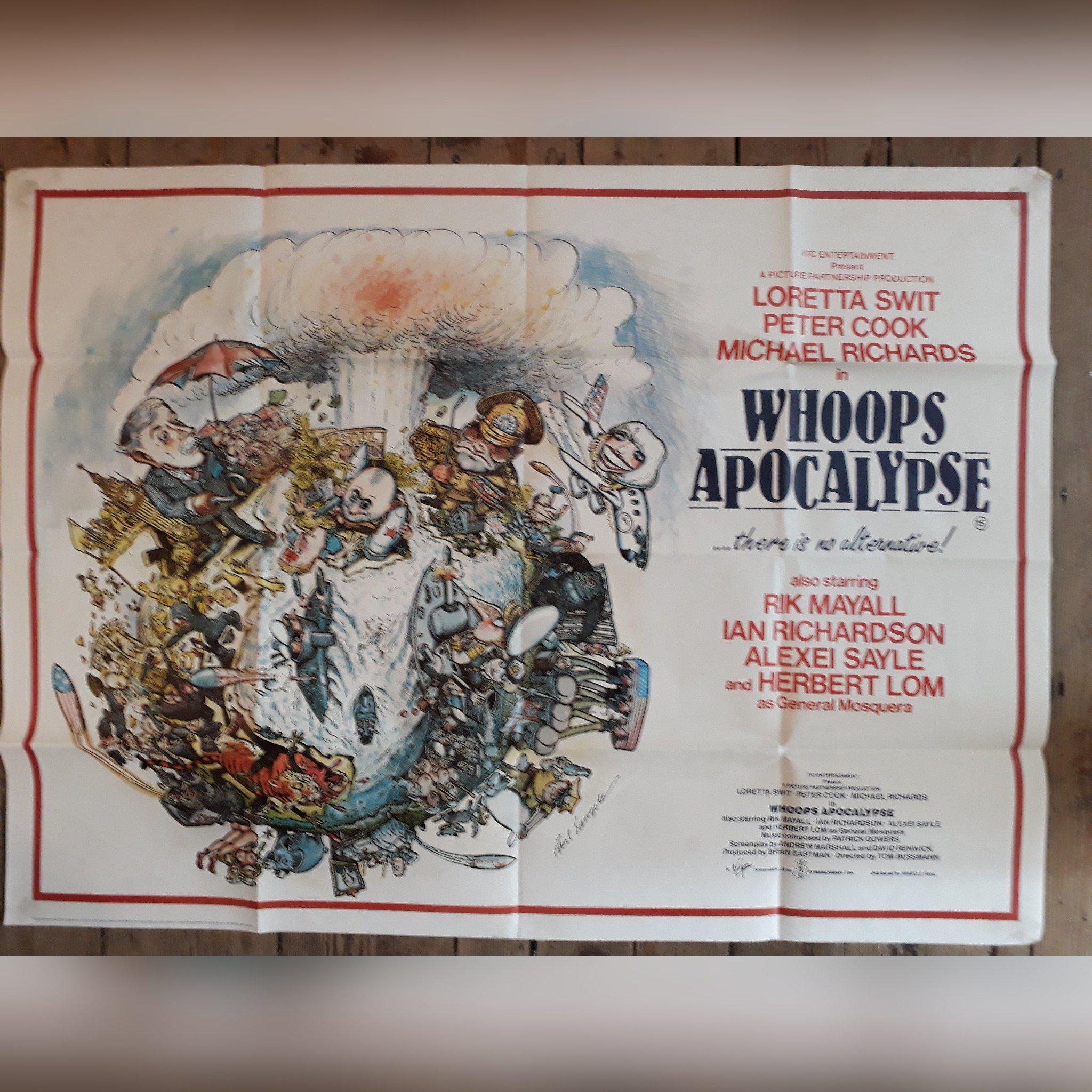 Whoops Apocalypse Whoops Apocalypse original movie film poster - British Quad 1986 Graem ...