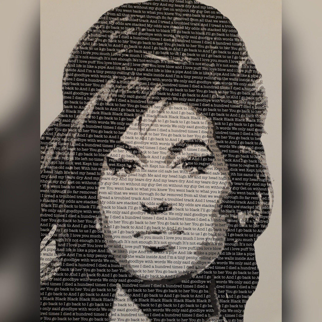 AMY WINEHOUSE LIMITED EDITION FINE ART PRINT - SIGNED & NUMBERED BY PETE O`NEILL - Original Music and Movie Posters for sale from Bamalama - Online Poster Store UK London