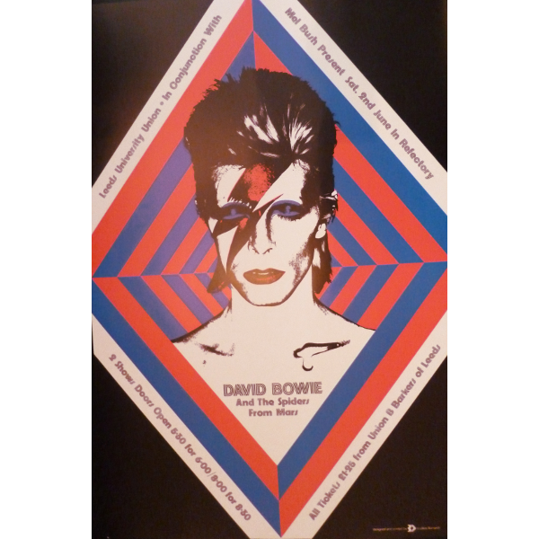 David Bowie 1970s Poster