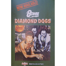 Load image into Gallery viewer, David Bowie promotional poster - Diamond Dogs album 1974 - Original Music and Movie Posters for sale from Bamalama - Online Poster Store UK London
