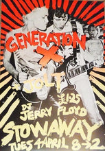 Load image into Gallery viewer, Generation X poster - Live at Newport Stowaway club 1978 with Jolt concert promo - Original Music and Movie Posters for sale from Bamalama - Online Poster Store UK London
