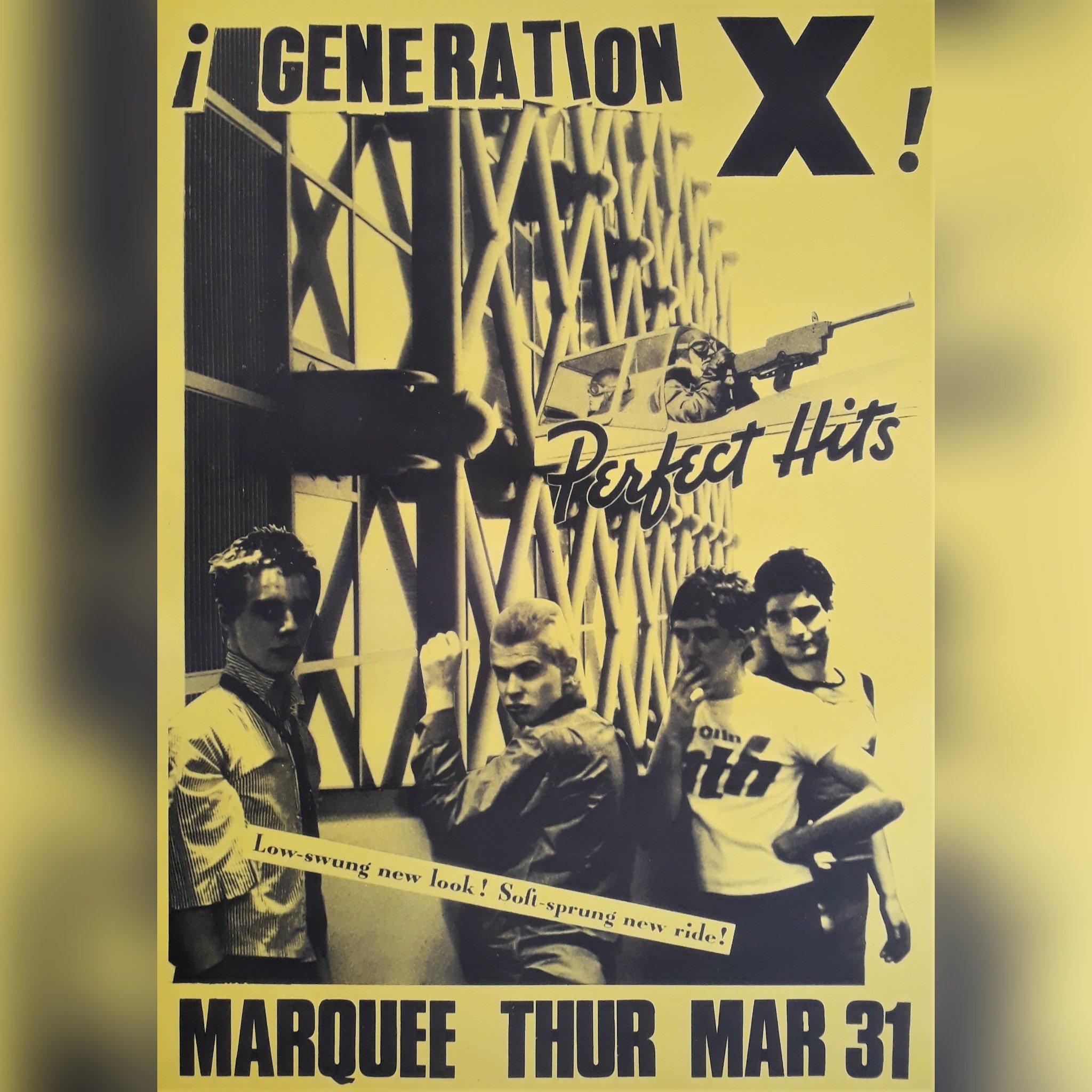 Generation X poster - Live at the Marquee club London March 1977