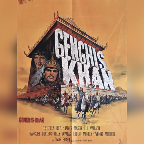 Genghis Khan original poster - 1965 French edition - Original Music and Movie Posters for sale from Bamalama - Online Poster Store UK London