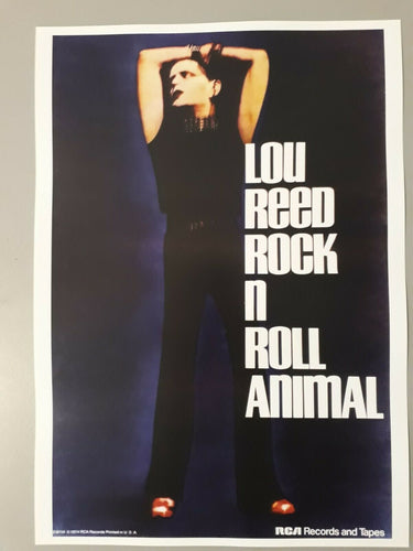 Lou Reed poster - Rock n Roll Animal release 1974 promotional A3 size reprint - Original Music and Movie Posters for sale from Bamalama - Online Poster Store UK London