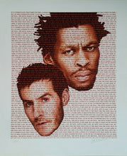 Load image into Gallery viewer, MASSIVE ATTACK POSTER - LIMITED EDITION PRINT SIGNED AND NUMBERED BY DESIGNER - Original Music and Movie Posters for sale from Bamalama - Online Poster Store UK London
