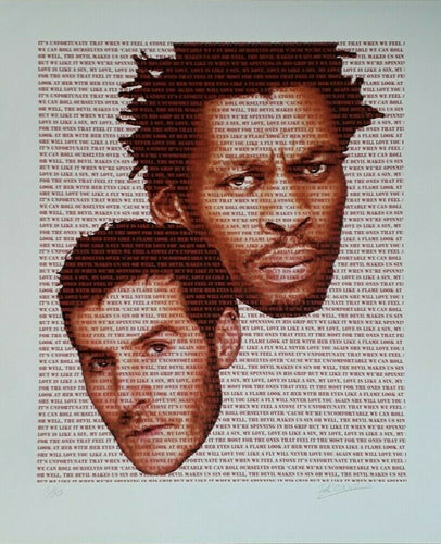MASSIVE ATTACK POSTER - LIMITED EDITION PRINT SIGNED AND NUMBERED BY DESIGNER - Original Music and Movie Posters for sale from Bamalama - Online Poster Store UK London