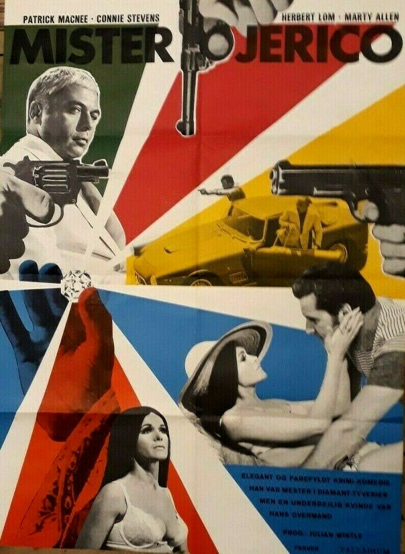 Mister Jerico vintage original movie film poster - Patrick Macnee German edition 1970 - Original Music and Movie Posters for sale from Bamalama - Online Poster Store UK London
