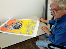 Load image into Gallery viewer, Pink Floyd poster screen print by Hapshash- UFO club 67 signed/numbered by Nigel Waymouth &amp; Michael English - Original Music and Movie Posters for sale from Bamalama - Online Poster Store UK London
