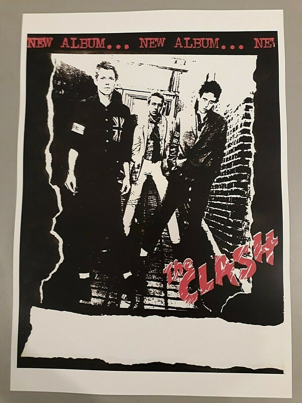 The Clash concert tour poster - White Riot Tour 1977 promotional A3 size reprint - Original Music and Movie Posters for sale from Bamalama - Online Poster Store UK London