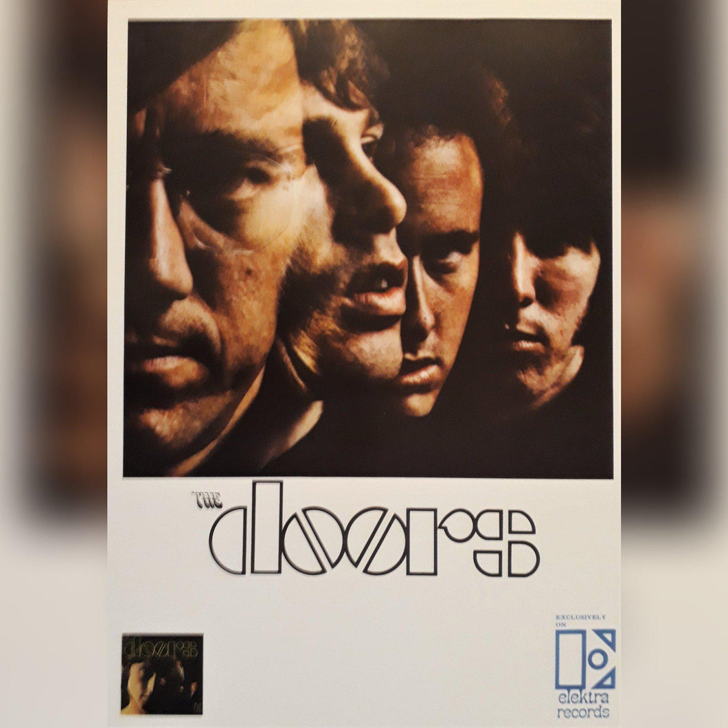 The Doors poster - First album promo release on Elektra records 1967 reprinted edition - Original Music and Movie Posters for sale from Bamalama - Online Poster Store UK London