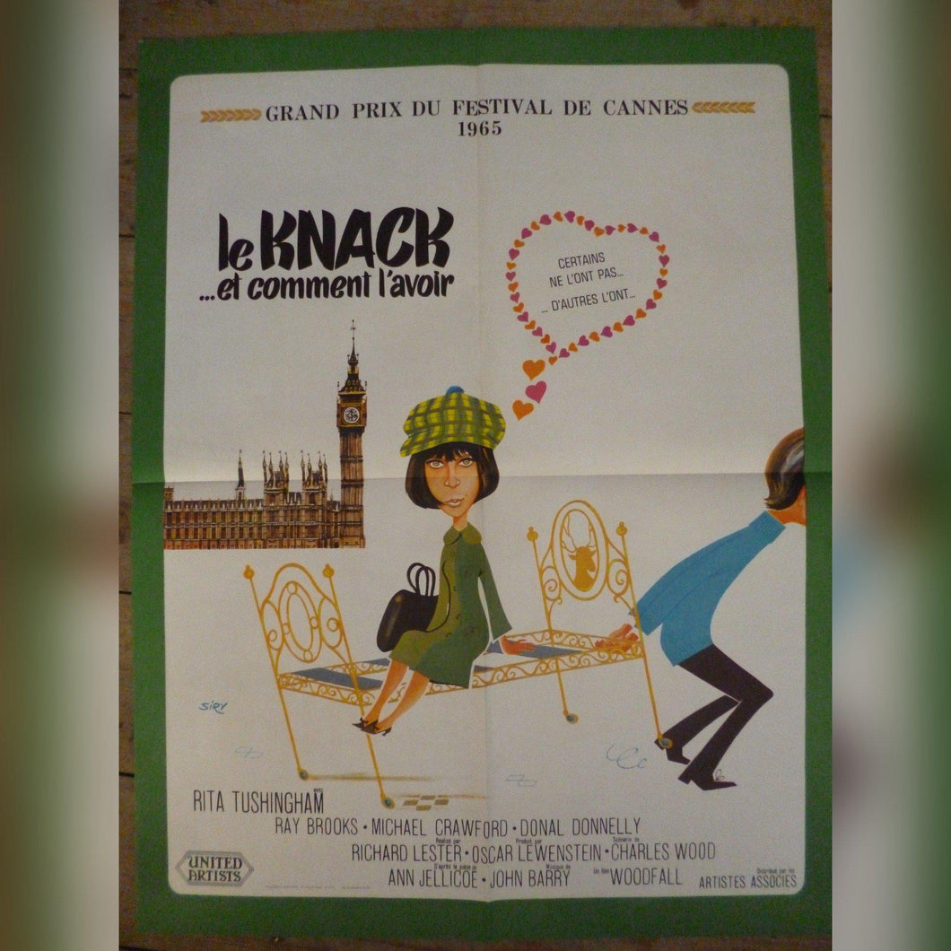The Knack & how to get it original movie poster - 1965 French Rita Tushingham - Original Music and Movie Posters for sale from Bamalama - Online Poster Store UK London