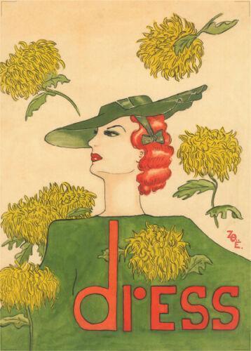VOGUE POSTER EARLY ADVERTISING DRESS DESIGN - VERY NICE ART DECO LIMITED EDITION PRINT - Original Music and Movie Posters for sale from Bamalama - Online Poster Store UK London