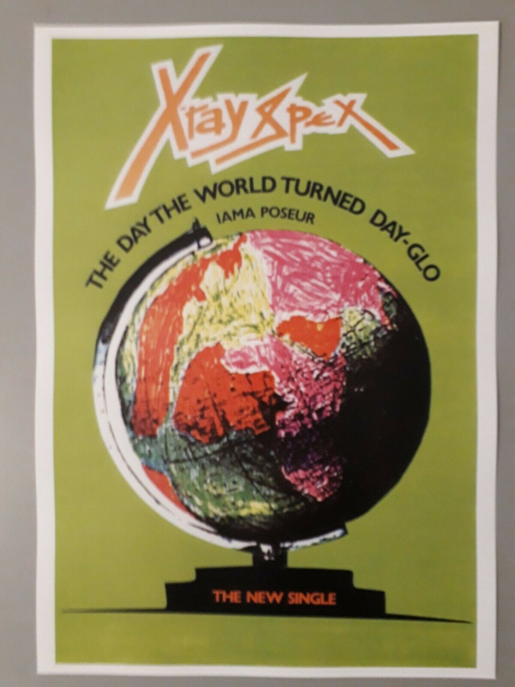 XRay Spex poster - Day the World Turned Dayglo promotional release 78 A3 reprint - Original Music and Movie Posters for sale from Bamalama - Online Poster Store UK London